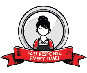 fast response every time badge